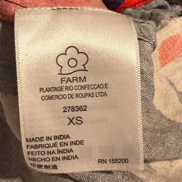 Farm Rio Sleeveless Patchwork Print Maxi Dress Floral Boho Size XS - Picture 7 of 8